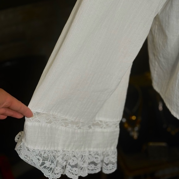 White Lace Blouse - Picture 3 of 3